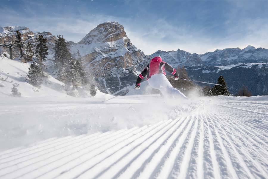 Skiing Sella Ronda