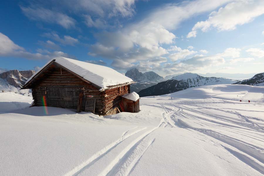 Dolomites in winter